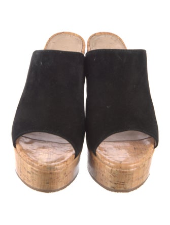 Stuart Weitzman Suede Slides