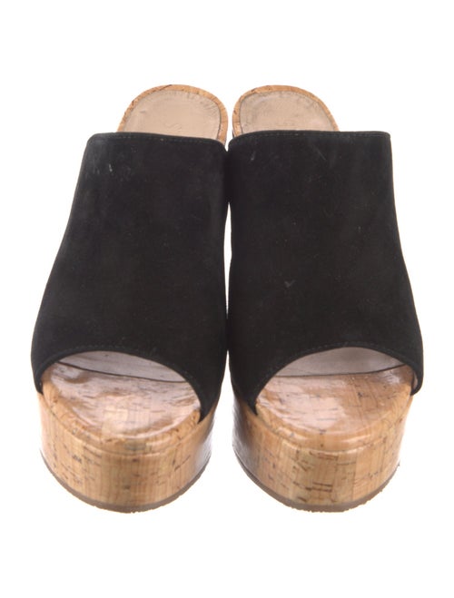 Stuart Weitzman Suede Slides