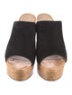 Stuart Weitzman Suede Slides