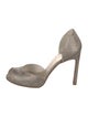 Stuart Weitzman Glitter Glitter Accents D'Orsay Pumps