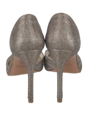 Stuart Weitzman Glitter Glitter Accents D'Orsay Pumps
