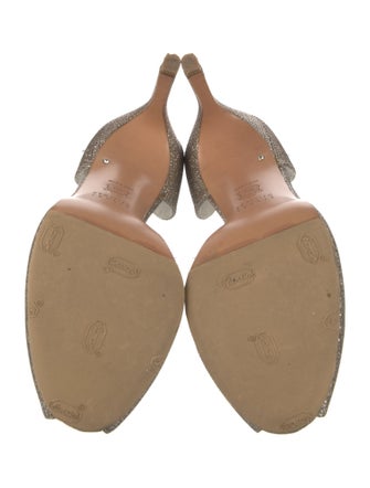 Stuart Weitzman Glitter Glitter Accents D'Orsay Pumps