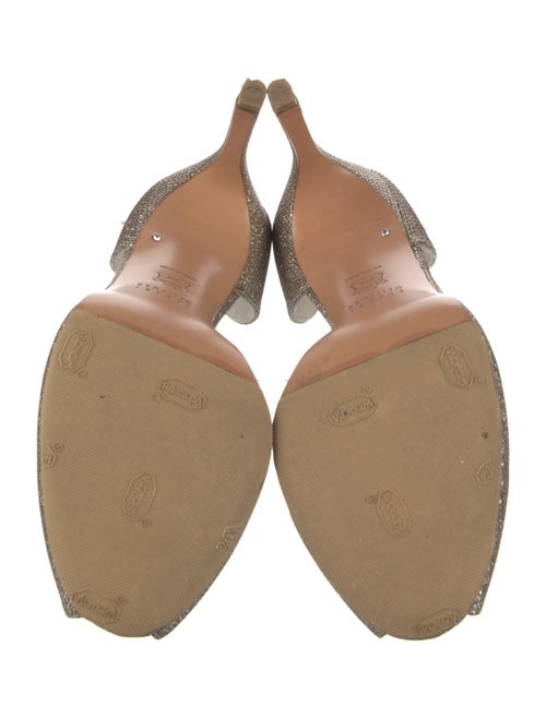 Stuart Weitzman Glitter Glitter Accents D'Orsay Pumps