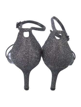 Stuart Weitzman Glitter Glitter Accents Sandals