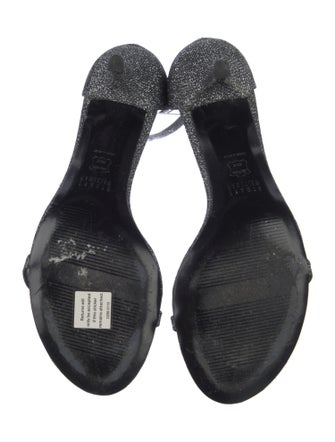 Stuart Weitzman Glitter Glitter Accents Sandals