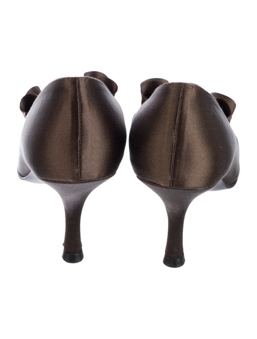 Stuart Weitzman Satin Ruffle Embellishment