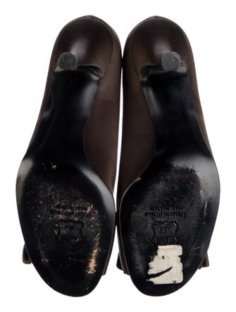 Stuart Weitzman Satin Ruffle Embellishment