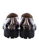 Stuart Weitzman Patent Leather Tassel Accents Loafers