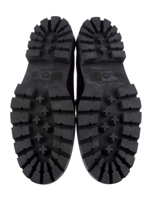 Stuart Weitzman Patent Leather Tassel Accents Loafers