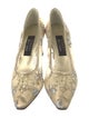 Stuart Weitzman Mesh Lace Pattern Pumps