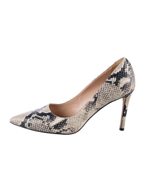 Stuart Weitzman Leather Animal Print Pumps