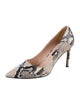 Stuart Weitzman Leather Animal Print Pumps