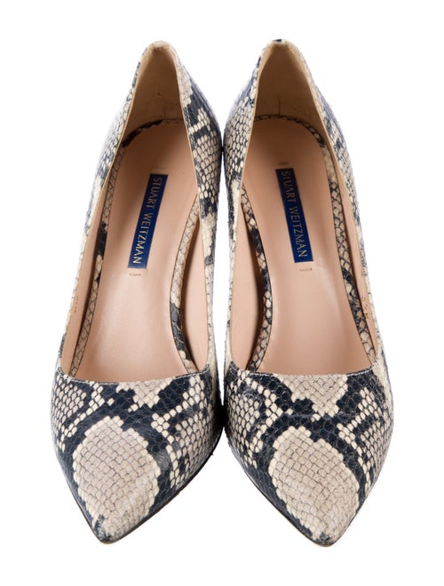Stuart Weitzman Leather Animal Print Pumps