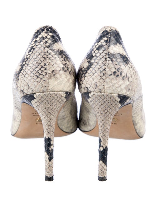 Stuart Weitzman Leather Animal Print Pumps