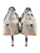 Stuart Weitzman Leather Animal Print Pumps