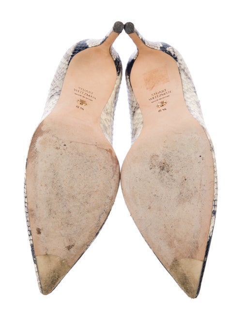 Stuart Weitzman Leather Animal Print Pumps