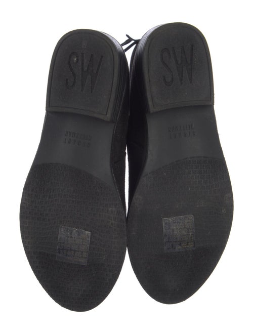 Stuart Weitzman Suede Bow Accents Riding Boots