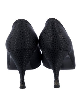 Stuart Weitzman Lace Trim Embellishment Pumps