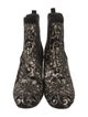 Stuart Weitzman Suede Floral Print Chelsea Boots