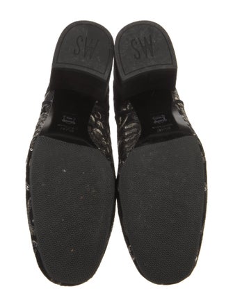 Stuart Weitzman Suede Floral Print Chelsea Boots