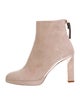 Stuart Weitzman Suede Leather Trim Embellishment Boots
