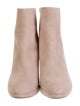 Stuart Weitzman Suede Leather Trim Embellishment Boots