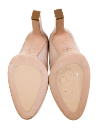 Stuart Weitzman Suede Leather Trim Embellishment Boots