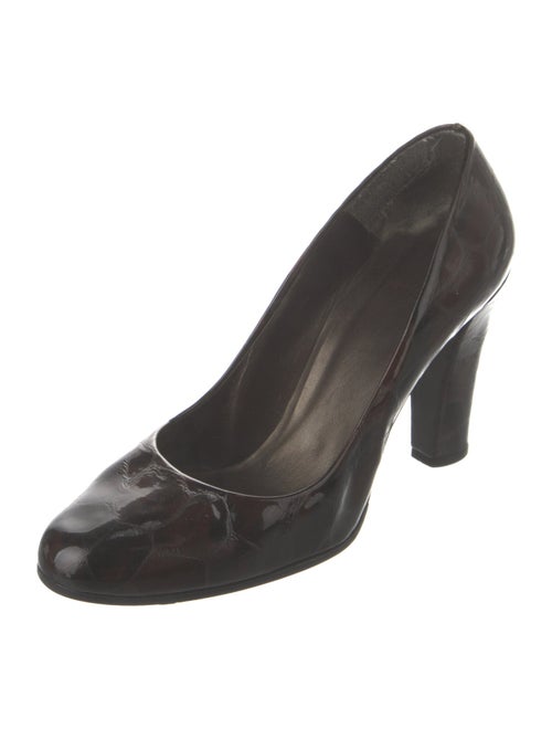 Stuart Weitzman Patent Leather Bow Accents Pumps