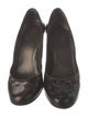 Stuart Weitzman Patent Leather Bow Accents Pumps