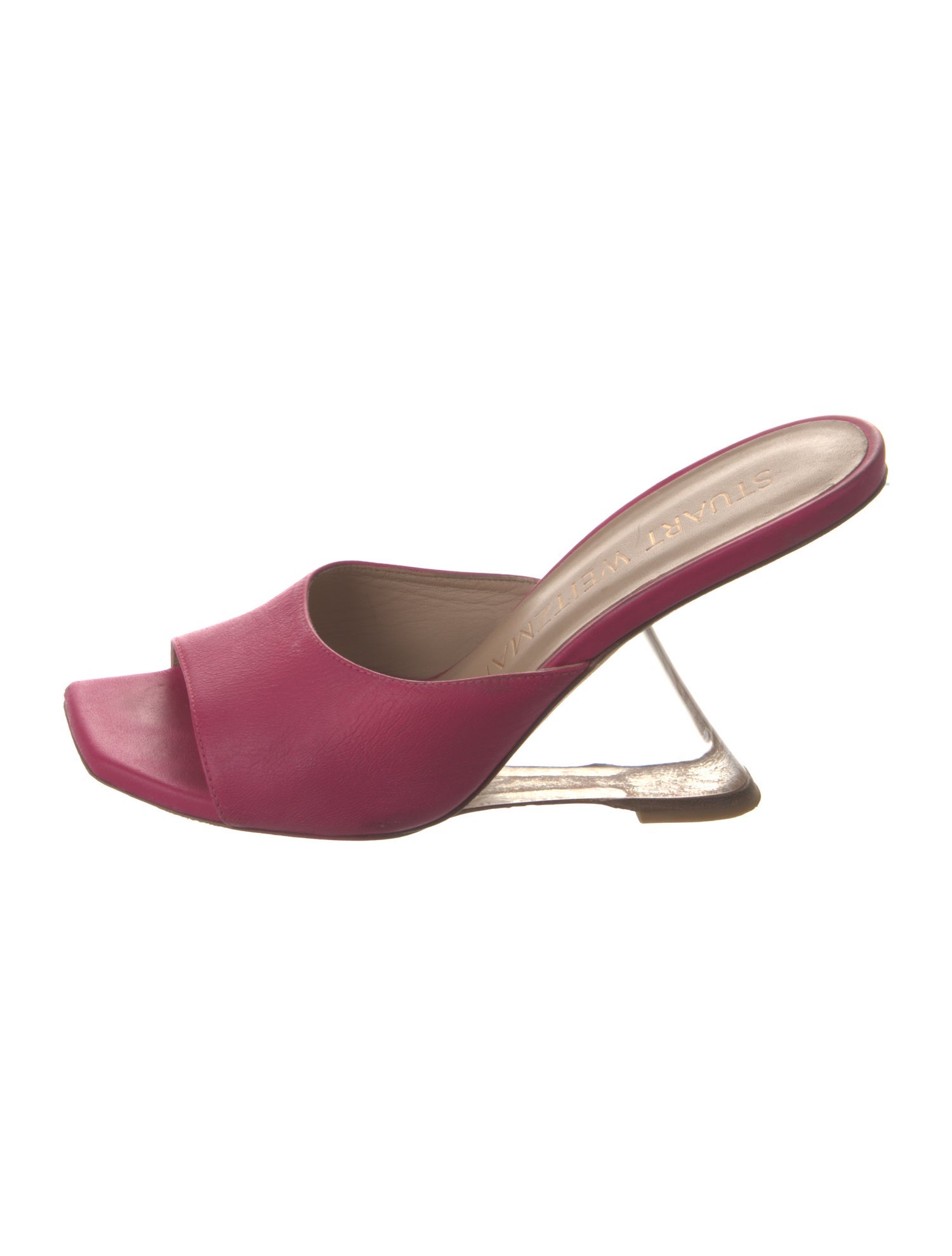 Stuart Weitzman Leather Slides