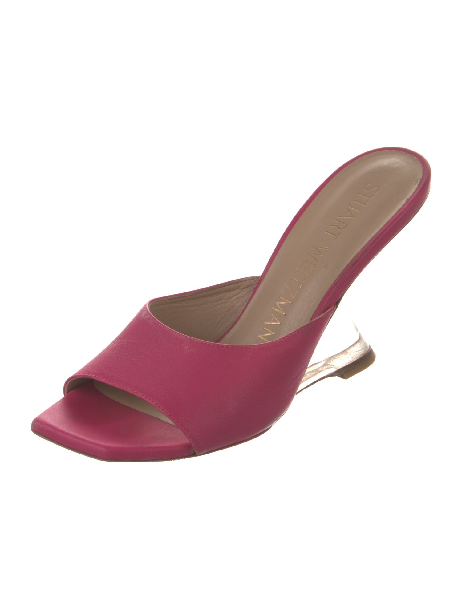 Stuart Weitzman Leather Slides