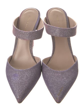 Stuart Weitzman Glitter Glitter Accents Mules
