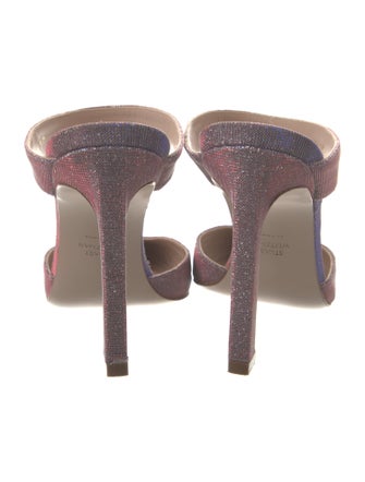 Stuart Weitzman Glitter Glitter Accents Mules