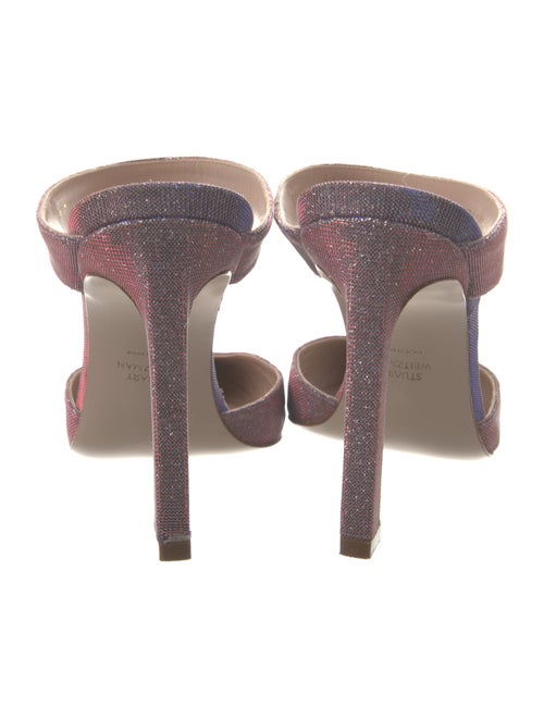 Stuart Weitzman Glitter Glitter Accents Mules