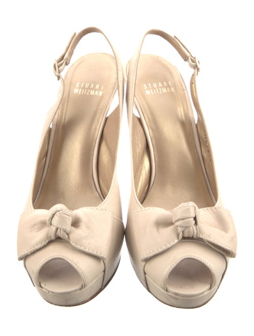 Stuart Weitzman Leather Slingback Pumps
