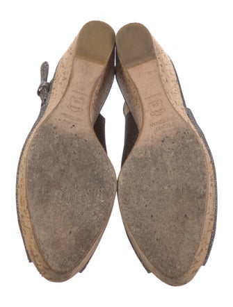 Stuart Weitzman Glitter Glitter Accents Slingback Sandals