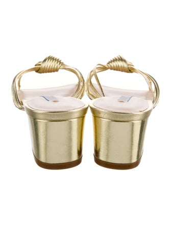 Stuart Weitzman Leather Slides