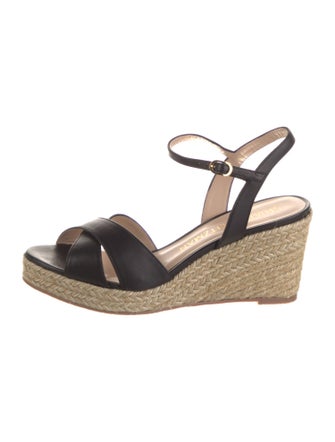 Stuart Weitzman Leather Espadrilles
