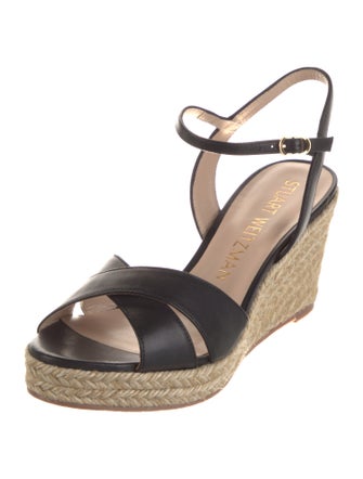 Stuart Weitzman Leather Espadrilles