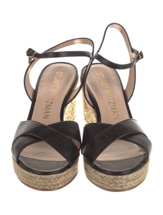 Stuart Weitzman Leather Espadrilles