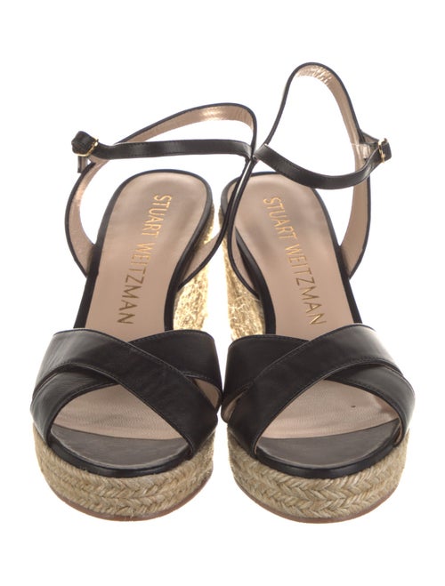 Stuart Weitzman Leather Espadrilles