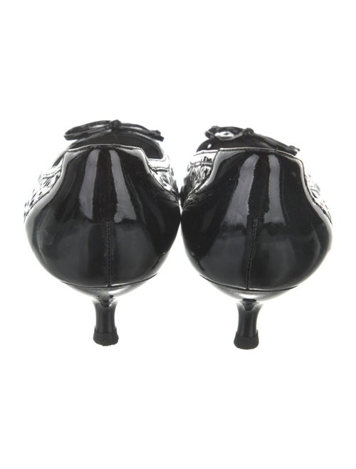 Stuart Weitzman Patent Leather Printed Pumps