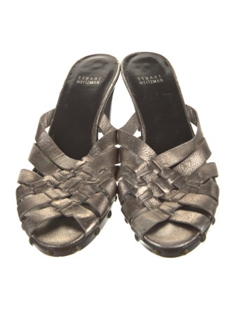 Stuart Weitzman Leather Studded Accents