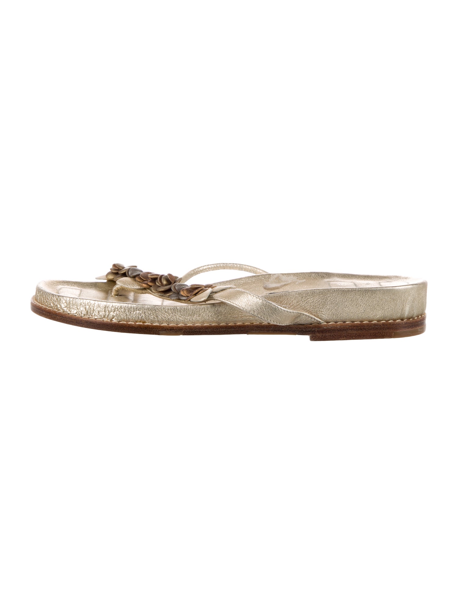 Stuart Weitzman Leather Floral Print Espadrilles