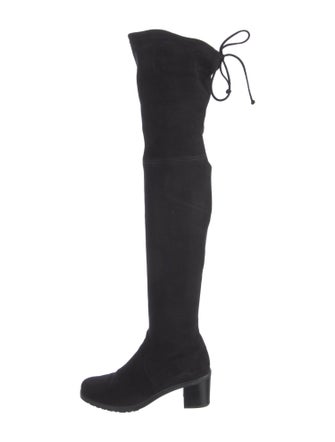 Stuart Weitzman Suede Lace-Up Boots