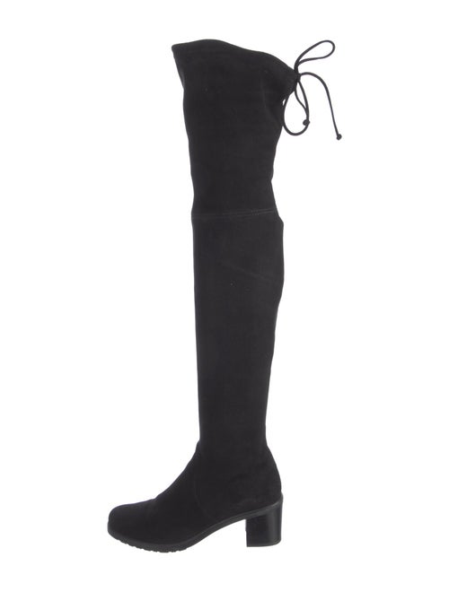 Stuart Weitzman Suede Lace-Up Boots