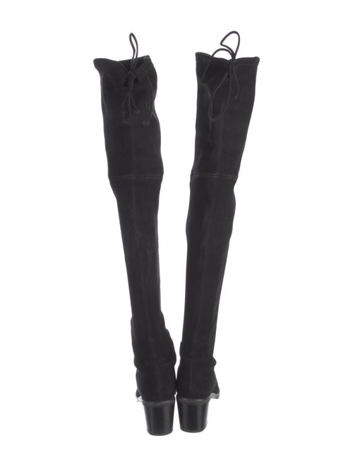 Stuart Weitzman Suede Lace-Up Boots