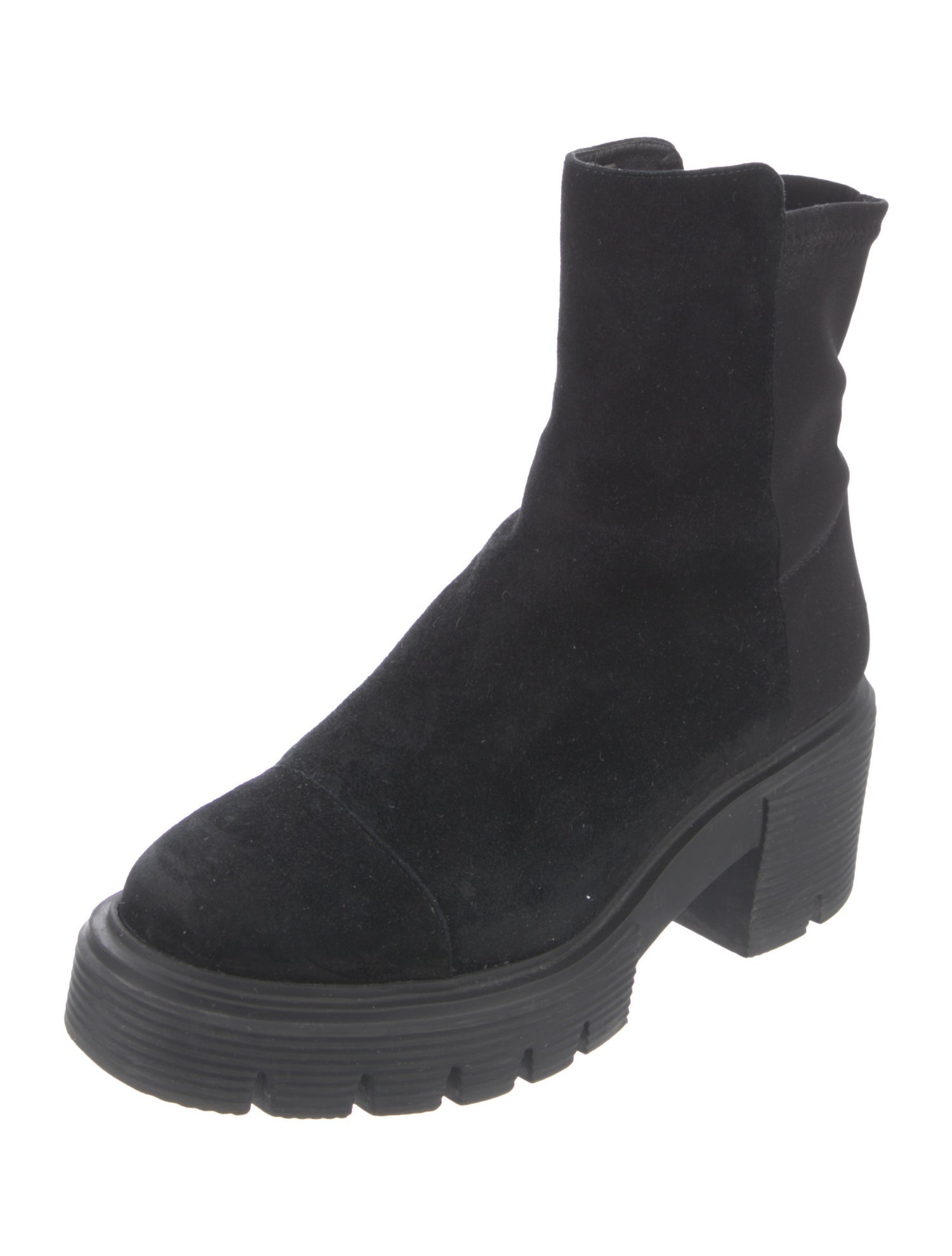 Stuart Weitzman Suede Combat Boots