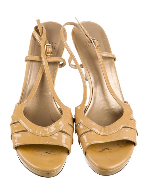Stuart Weitzman Patent Leather Slingback Sandals