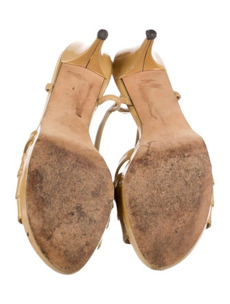 Stuart Weitzman Patent Leather Slingback Sandals